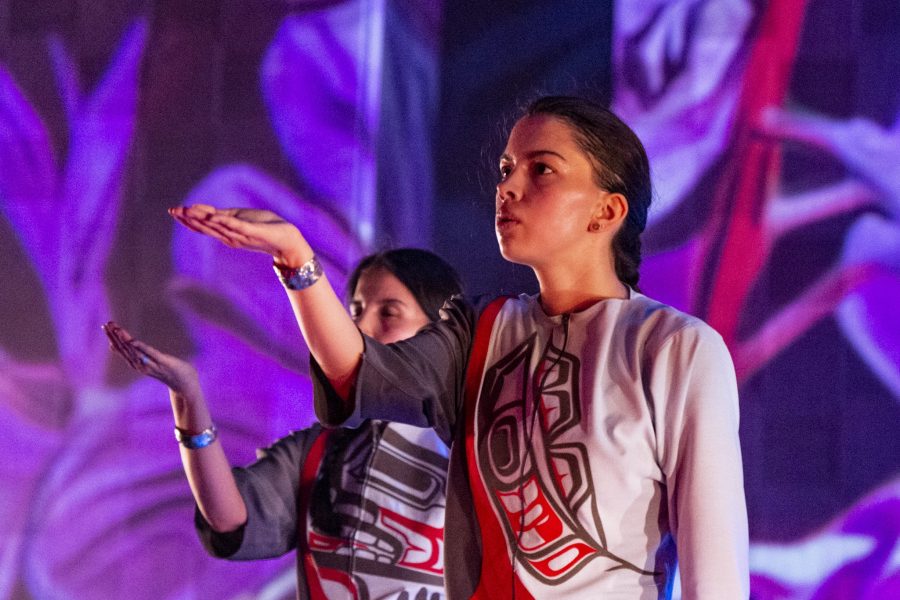 Indigenous Arts, Dance, Damelahamid: Minowin, Dress Rehearsal, Banff Centre, 2019, Do not use these photos until after October 1, 2019